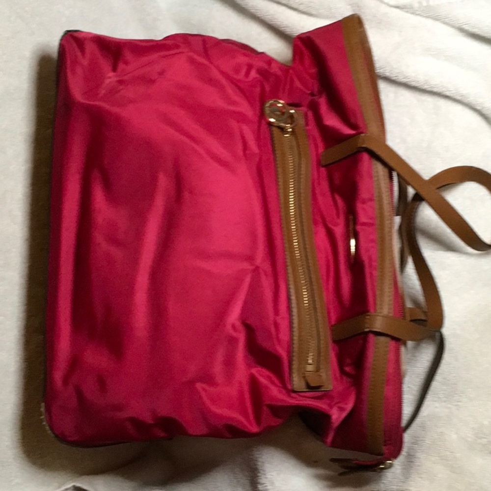 Michael Kors hot pink satchel tote